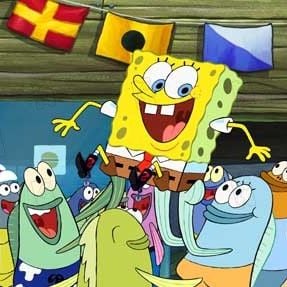 Fotoğraf Sünger Bob Kare Pantolon