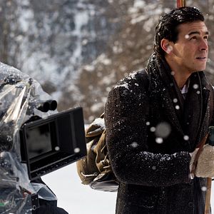 Fotoğraf Palmeras en la nieve