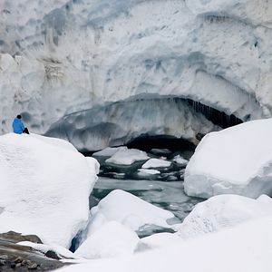 Fotoğraf Buz ve Gökyüzü