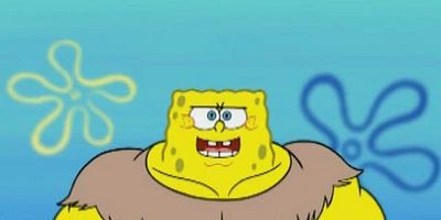 Blackened Sponge / Mermaid Man vs. SpongeBob posteri