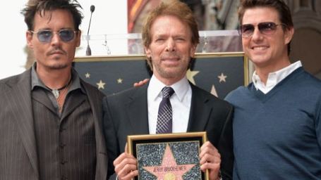 Johnny Depp ve Tom Cruise, Jerry Bruckheimer'ın Şöhretler Kaldırımı Törenine Katıldı
