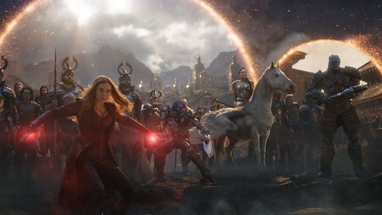 Avengers Endgame: Encore : Fotoğraf Tessa Thompson, Elizabeth Olsen