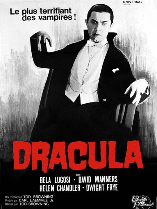 Drakula : Afiş Tod Browning, Bela Lugosi