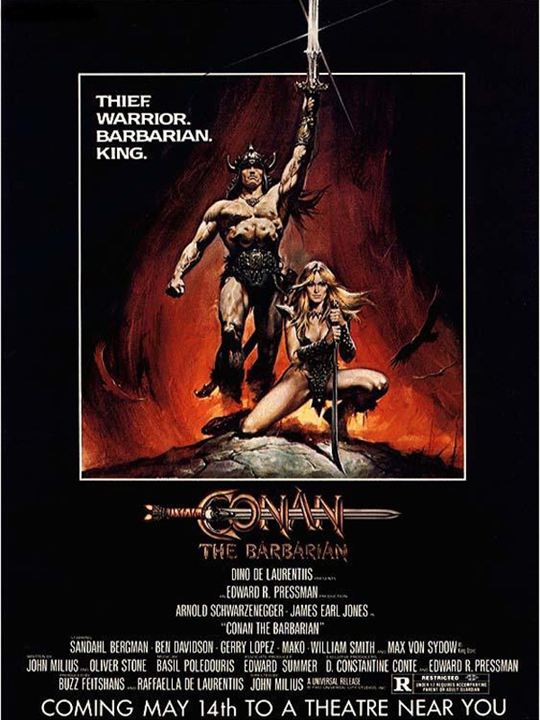 Conan : Afiş John Milius, Robert E. Howard