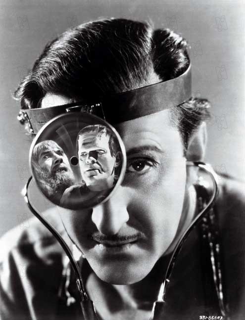 Fotoğraf Boris Karloff, Bela Lugosi, Basil Rathbone