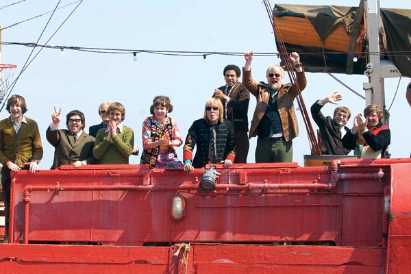The Boat That Rocked : Fotoğraf Rhys Ifans, Philip Seymour Hoffman, Nick Frost