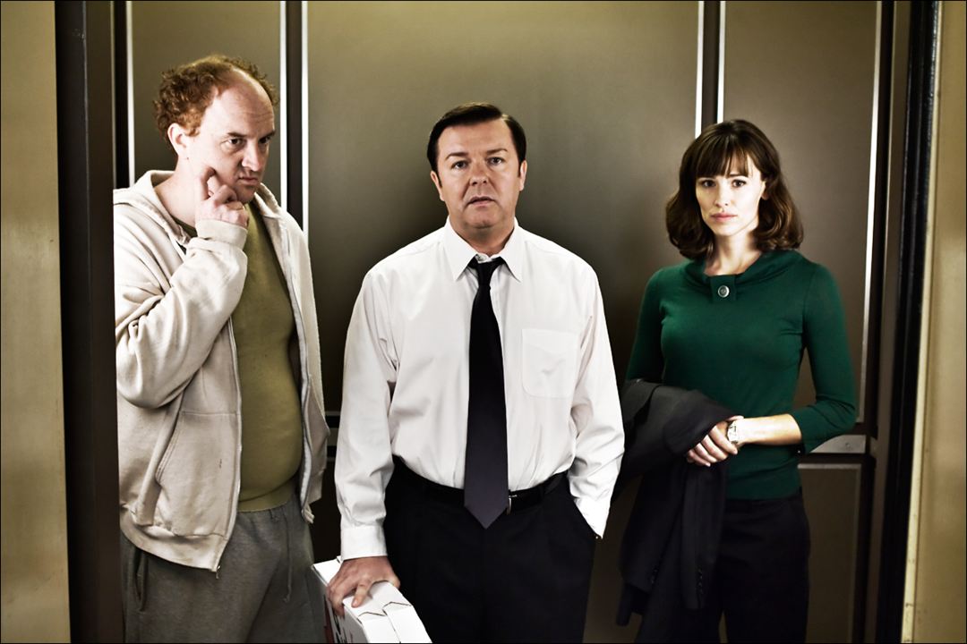 The Invention of Lying : Fotoğraf Louis C.K., Ricky Gervais, Matthew Robinson (II), Jennifer Garner