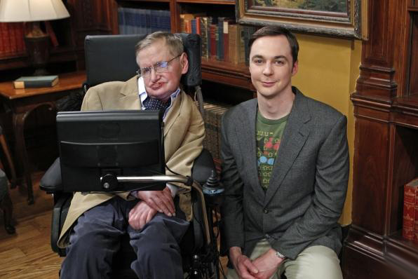 The Big Bang Theory : Fotoğraf Jim Parsons, Stephen Hawking