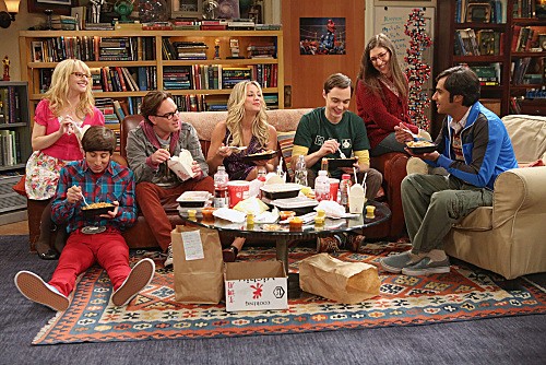 The Big Bang Theory : Fotoğraf Mayim Bialik, Kaley Cuoco, Jim Parsons, Kunal Nayyar, Simon Helberg, Johnny Galecki, Melissa Rauch