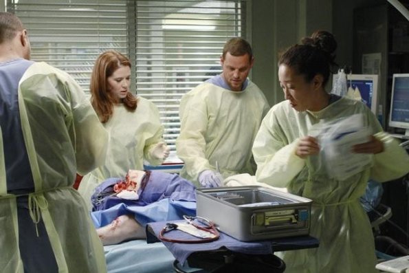 Grey's Anatomy : Fotoğraf Justin Chambers (I), Sarah Drew, Sandra Oh