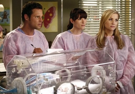 Grey's Anatomy : Fotoğraf Jessica Capshaw, Chyler Leigh, Justin Chambers (I)