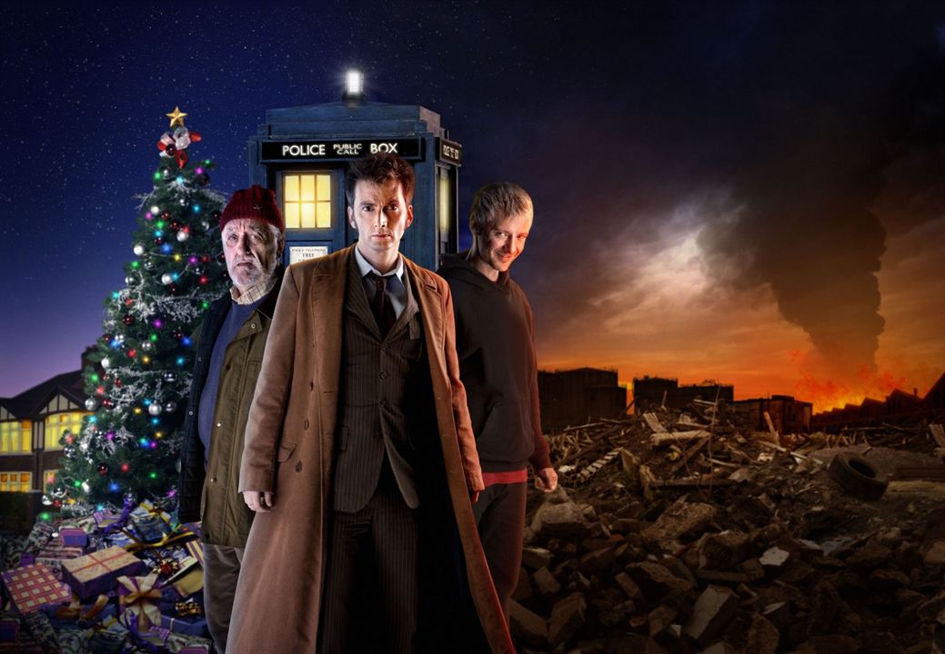 Doctor Who (2005) : Fotoğraf John Simm, Bernard Cribbins, David Tennant