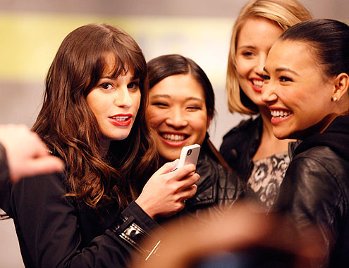 Glee : Fotoğraf Lea Michele, Naya Rivera, Dianna Agron, Jenna Ushkowitz