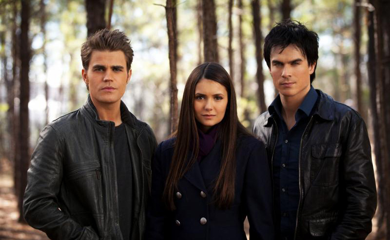 The Vampire Diaries : Fotoğraf Ian Somerhalder, Paul Wesley, Nina Dobrev