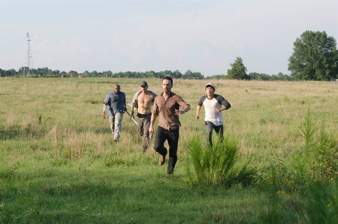 The Walking Dead : Fotoğraf IronE Singleton, Jon Bernthal, Steven Yeun, Andrew Lincoln