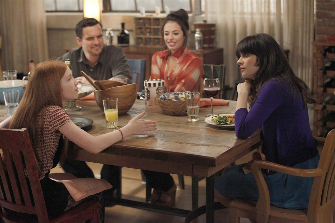 New Girl : Fotoğraf Annalise Basso, Jake Johnson, Zooey Deschanel