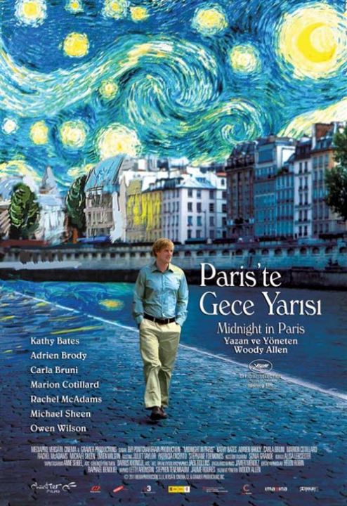 Paris'te Gece Yarısı : Afiş