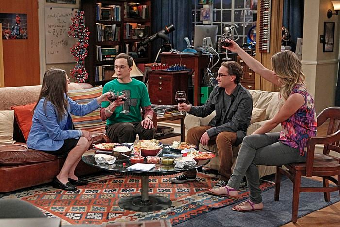 Fotoğraf Kaley Cuoco, Mayim Bialik, Jim Parsons, Johnny Galecki