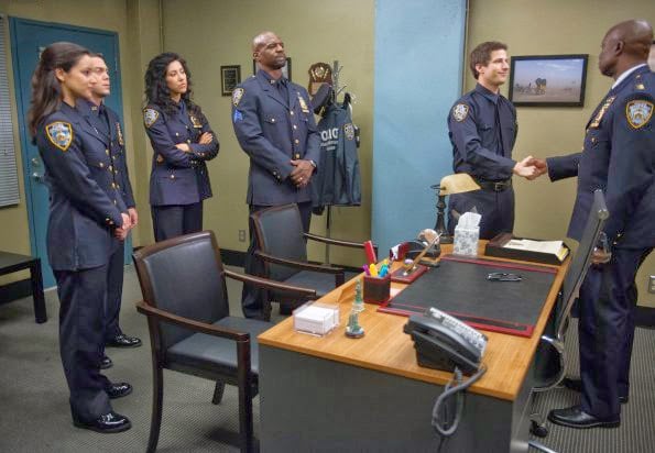 Brooklyn Nine-Nine : Fotoğraf Melissa Fumero, Andy Samberg, Stephanie Beatriz, Joe Lo Truglio, Terry Crews