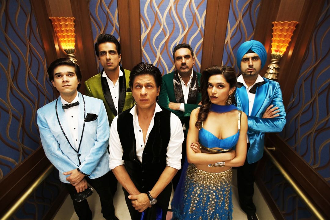 Fotoğraf Boman Irani, Abhishek Bachchan, Deepika Padukone, Vivaan Shah, Shah Rukh Khan