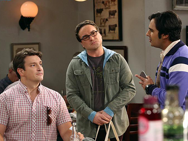 The Big Bang Theory : Fotoğraf Johnny Galecki, Kunal Nayyar, Nathan Fillion