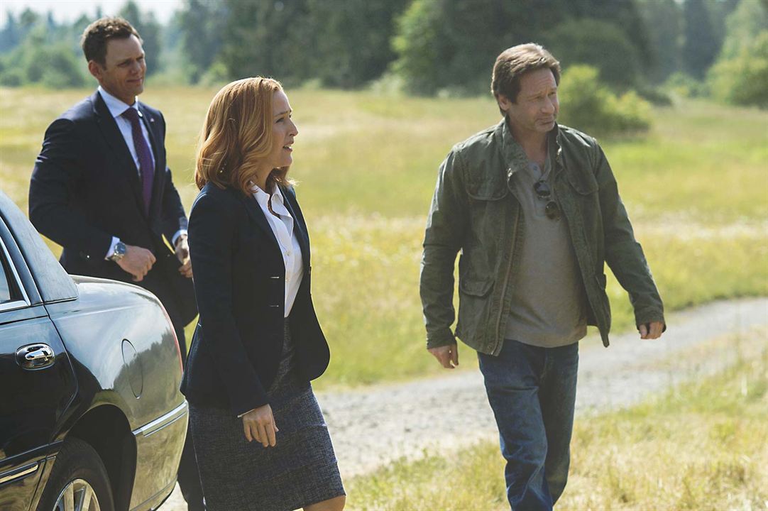 The X-Files : Fotoğraf David Duchovny, Gillian Anderson, Joel McHale