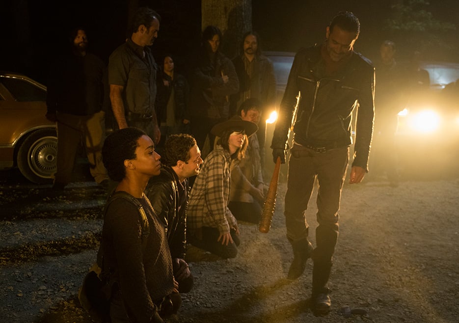 The Walking Dead : Fotoğraf Jeffrey Dean Morgan, Chandler Riggs, Sonequa Martin-Green, Ross Marquand