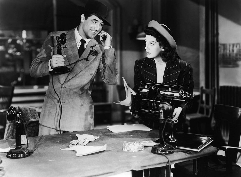 Cuma Kızı : Fotoğraf Rosalind Russell, Cary Grant