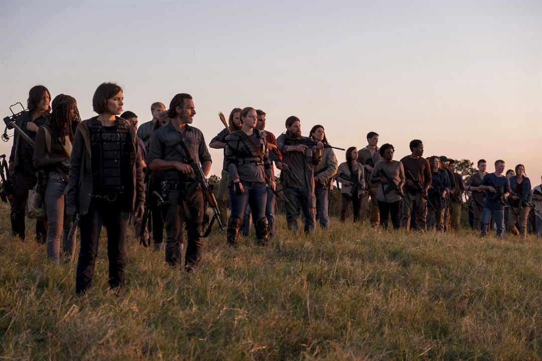 The Walking Dead : Afiş Lauren Cohan, Danai Gurira, Andrew Lincoln, Norman Reedus