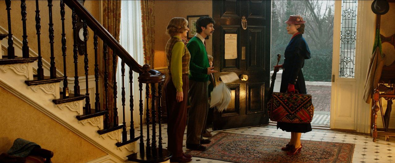Mary Poppins: Sihirli Dadı : Fotoğraf Ben Whishaw, Emily Blunt, Emily Mortimer, Joel Dawson