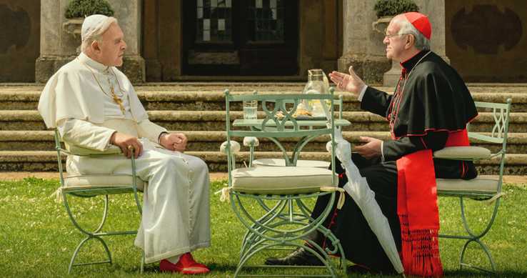The Two Popes : Fotoğraf Jonathan Pryce, Anthony Hopkins