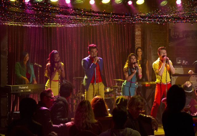 Glee : Fotoğraf Naya Rivera, Lea Michele, Chris Colfer, Adam Lambert